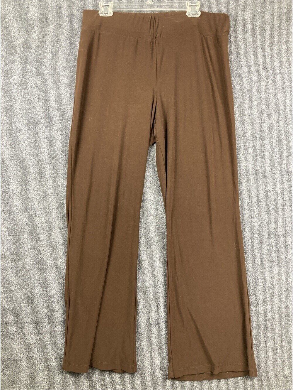 Motherhood Maternity Womens Size Large Brown Stretchy Flowy Elastic Waist Pants